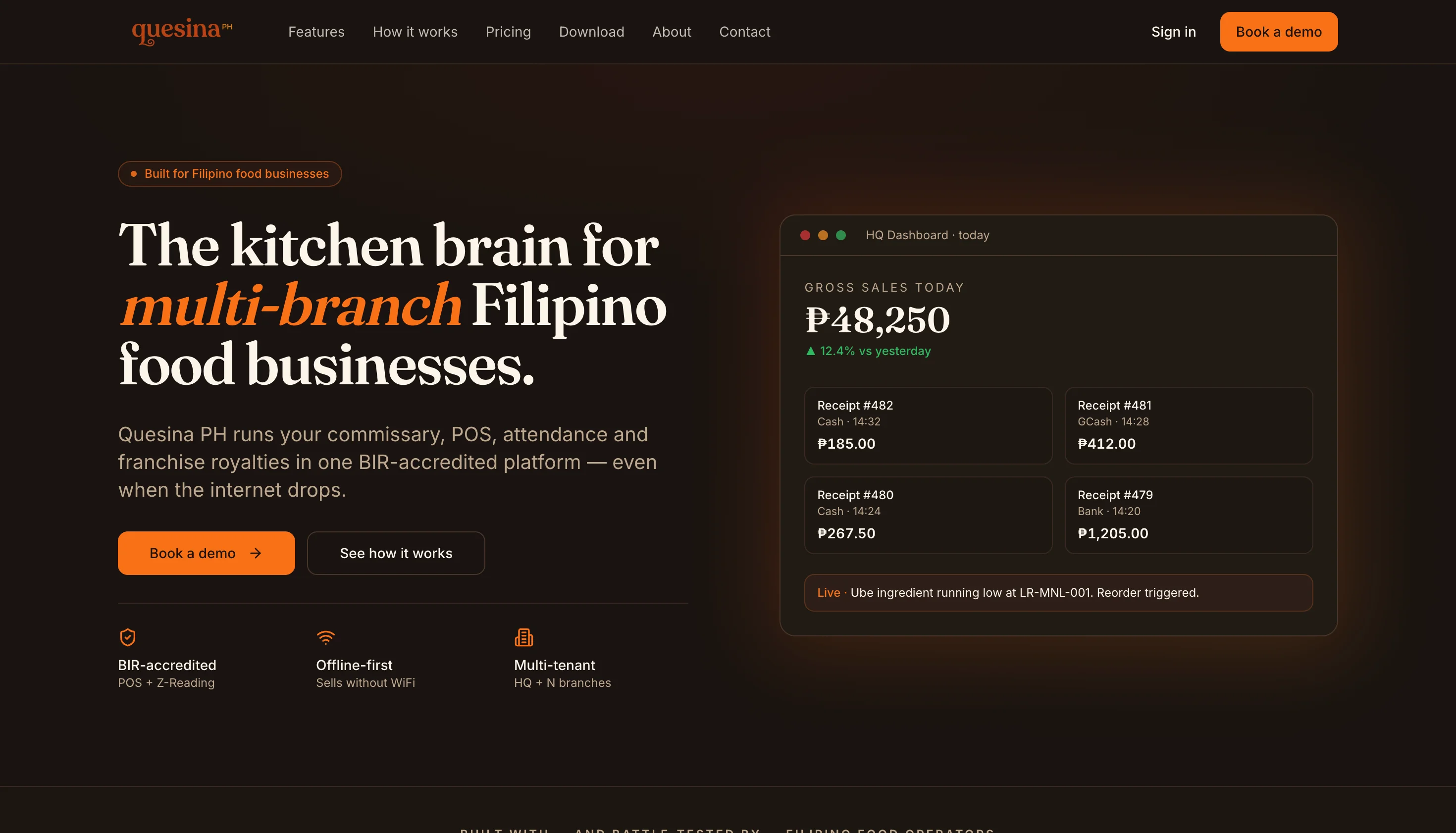 Quesina PH product screenshot